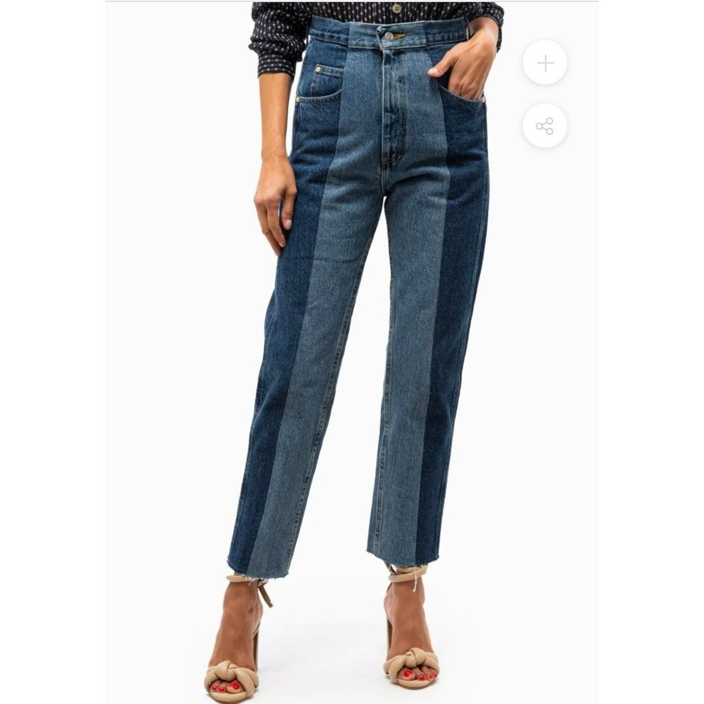 Risen High-Rise Slim Straight Jeans Size 2XL